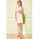 Літня сукня без рукавів, персикового кольору, 167R1089