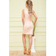 Літня сукня без рукавів, персикового кольору, 167R1089