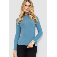 Водолазка женская однотонная, цвет джинс, 204R019