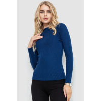 Водолазка женская однотонная, цвет синий, 204R019