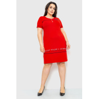 Платье повседневное домашнее, цвет красный, 231R6272