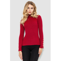 Гольф женский в рубчик, цвет бордовый, 204R036