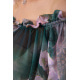 Мини-платье с цветочным принтом, мятного цвета, 167R306-10