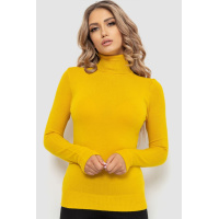 Гольф женский базовый однотонный, цвет горчичный, 221R042