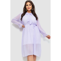 Платье шифоновое, цвет сиреневый, 204R721-1