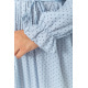 Платье шифоновое свободного кроя, цвет голубой, 204R701-1
