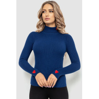 Гольф женский однотонный, цвет синий, 204R052