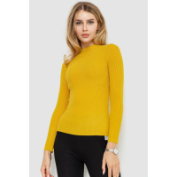 Водолазка женская однотонная, цвет горчичный, 204R019