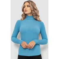 Гольф женский в рубчик, цвет джинс, 204R047