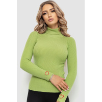 Гольф женский в рубчик, цвет фисташковый, 204R051