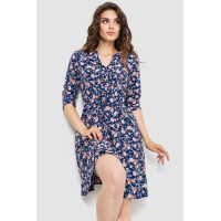 Платье софт, цвет сине-розовый, 230R032-2