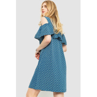 Сукня з принтом, колір синьо-зелений, 230R24-3