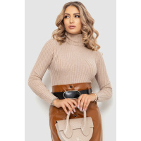 Гольф женский однотонный, цвет бежевый, 204R048