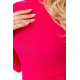 Гольф женский в рубчик, цвет розовый, 204R036