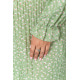 Платье шифоновое с принтом, цвет оливковый, 204R201-1