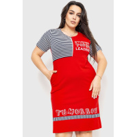 Платье домашнее, цвет красный, 231R6558