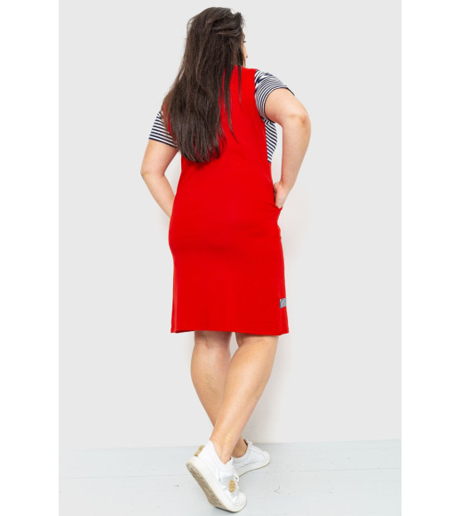 Платье домашнее, цвет красный, 231R6558