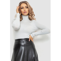 Гольф женский трикотажный, цвет светло-серый, 204R057