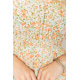 Платье шифоновое с цветочным принтом, цвет молочно-персиковый, 214R6112-1