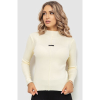 Гольф женский трикотажный, цвет кремовый, 204R008