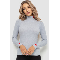 Гольф женский однотонный, цвет светло-серый, 204R052