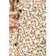 Сукня з квітковим принтом, колір молочно-коричневий, 204R929