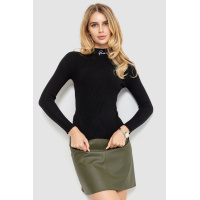 Водолазка женская трикотажная, цвет черный, 204R035