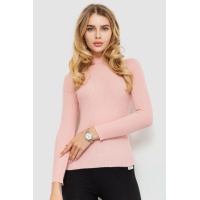 Водолазка женская однотонная, цвет светло-розовый, 204R019