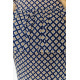 Платье с принтом, цвет сине-бежевый, 230R24-3