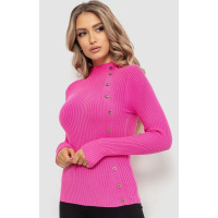 Водолазка женская в рубчик, цвет розовый, 204R045