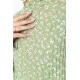 Платье свободного кроя с цветочным принтом, цвет оливковый, 204R201