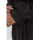 Сукня вільного крою шифонова, колір чорно-червоний, 204R701-1