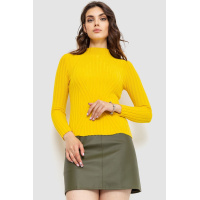 Гольф женский однотонный, цвет горчичный, 204R038