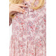 Платье шифоновое на подкладке, цвет розовый, 214R9002
