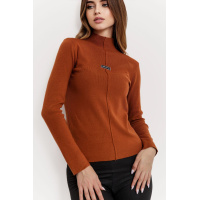 Гольф женский трикотажный, цвет терракотовый, 204R008