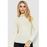 Водолазка женская трикотажная, цвет кремовый, 204R035-1