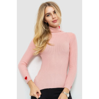 Гольф женский однотонный, цвет светло-розовый, 204R052