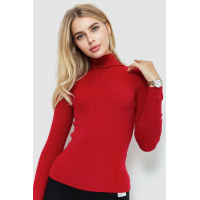 Гольф женский в рубчик, цвет бордовый, 204R051