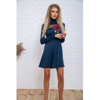 Платье, цвет зеленый, 167R125-1