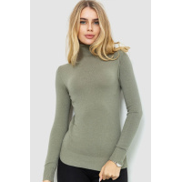 Гольф женский базовый однотонный, цвет оливковый, 221R042