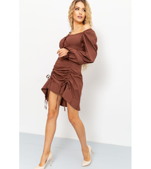 Сукня, колір коричневий, 176R1038