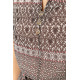 Сукня різнокольорова, колір коричневий, 230R006-13