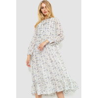 Платье шифоновое на подкладке, цвет молочно-сиреневый, 214R9002