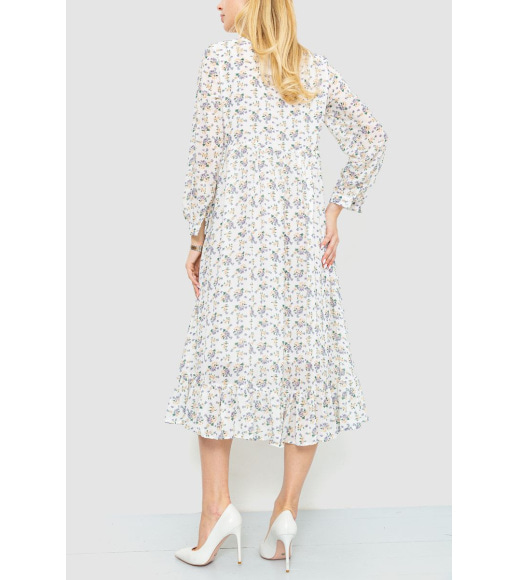 Сукня шифонова на підкладці, колір молочно-бузковий, 214R9002