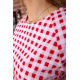 Літня сукня, в червоно-білу клітку з кишенями, 167R108-10