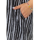 Платье женское на пуговицах, цвет черно-белый, 219RT-7013