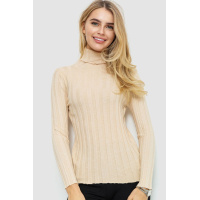 Гольф женский однотонный, цвет светло-бежевый, 204R056