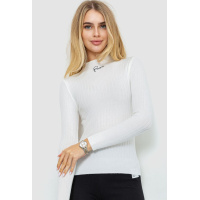 Водолазка женская трикотажная, цвет белый, 204R035-1