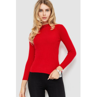 Водолазка женская трикотажная, цвет красный, 204R035