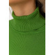 Стильний жіночий гольф у рубчик, колір зелений, 204R001